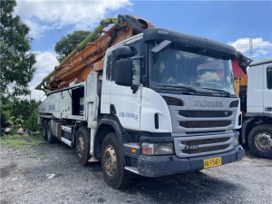 Châssis Scania de la pompe à béton 56M monté sur camion d'occasion 2014