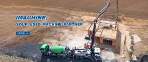 Imachine used concrete pump truck